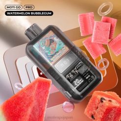 MOTI Go Pro 使い捨て電子タバコ (5%、12000 パフ) スイカバブルガム 60LN23 Moti Japan
