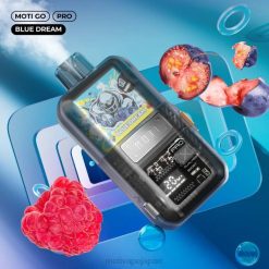 MOTI Go Pro 使い捨て電子タバコ (5%、12000 パフ) 青い夢 60LN13 Moti Japan