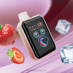 MOTI Triplus 20,000 個の使い捨て VAPE (5%、20,000 パフ) ストロベリーアイス 60LN9 Moti Vape Pen Japan