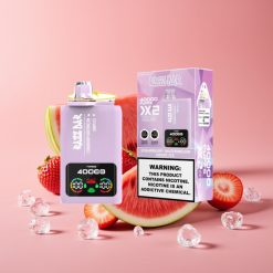 Razz Bar 40000 Puffs パワースクリーンディスプレイ ストロベリーウォーターメロン＆グレープアイス