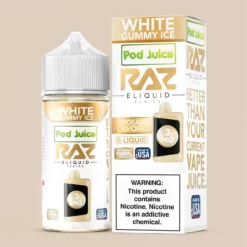 Pod Juice x RAZ ベイプ ホワイトグミアイス 100mL