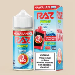 フリーベース ハワイアンアイス by Pod Juice x RAZ LTX – 100ml
